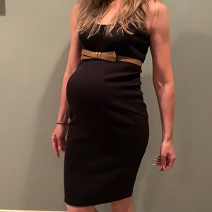 Motherhood black tank dress